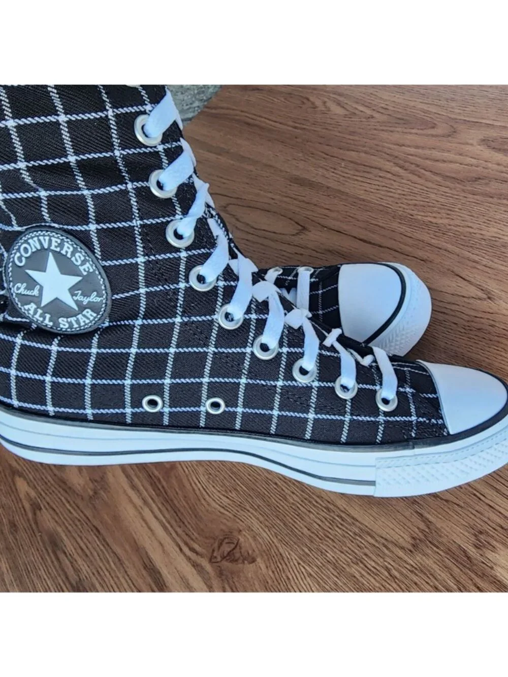 ⭐Converse Chuck Taylor All Star XXHi Plaid 6.5 Mens Boots Sneaker Black A13019C⭐